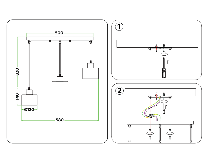 TR8117/3 WH/BS белый/латунь E27*3 max 40W 580*120*970